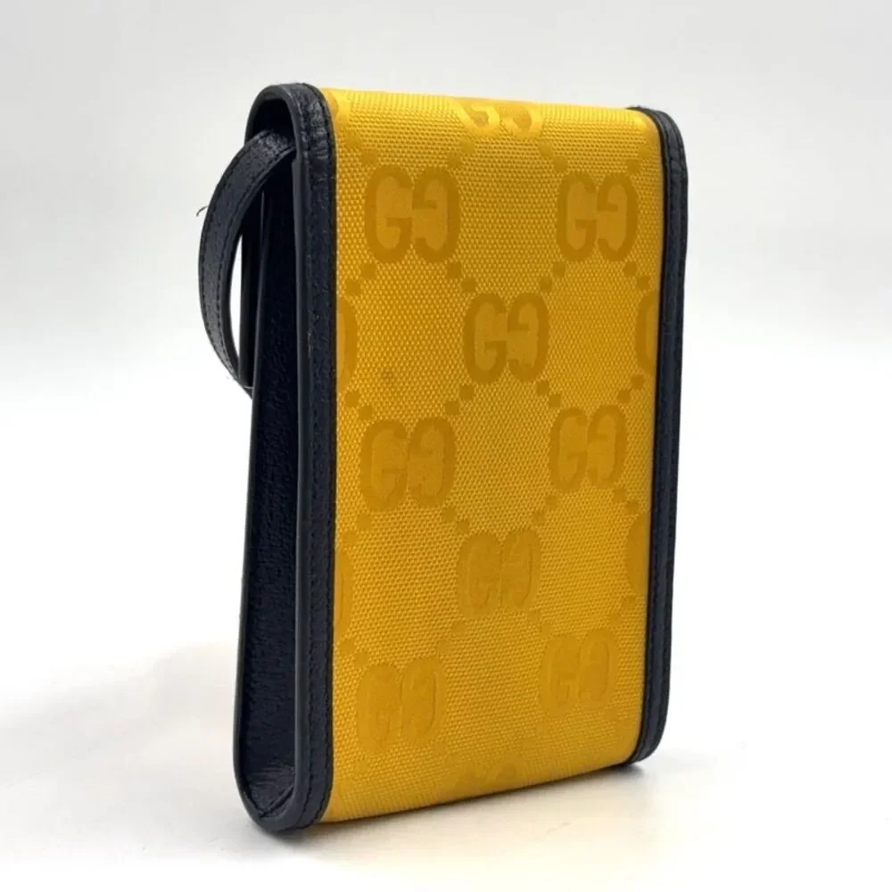 GUCCI Off The Grid Shoulder Bag Yellow Black
